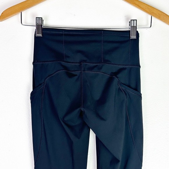 Lululemon Fast Free 7/8 Tight II *Non-Reflective Nulux 25" Sz 2 Black W5BXQS - Picture 10 of 12